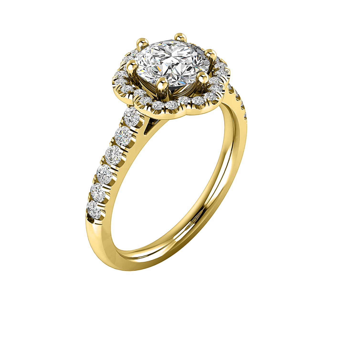 Cali Halo Engagement Ring